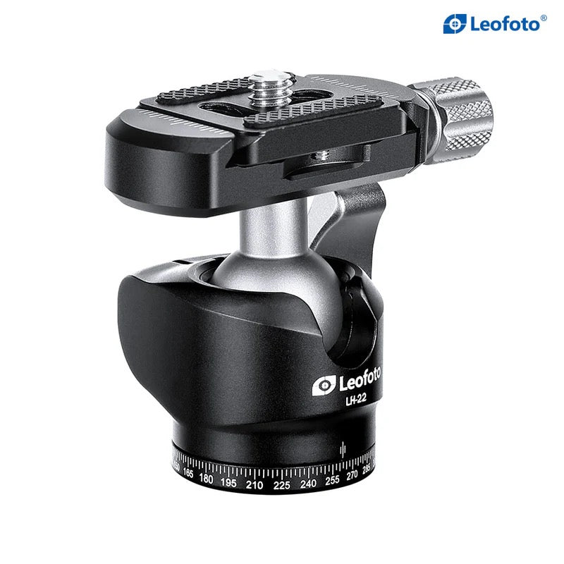LEOFOTO LH-22 Mini Ball Head + DC22M QR Rail Connector Clamp COMBO | Arca Compatible