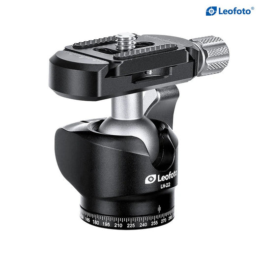 LEOFOTO LH-22 Mini Ball Head + DC22M QR Rail Connector Clamp COMBO | Arca Compatible