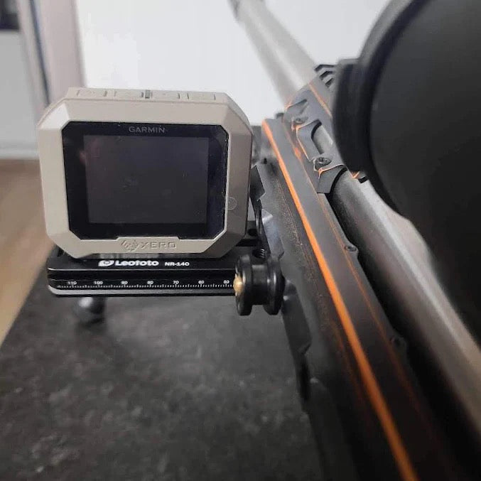 LEOFOTO NR-140D Rail with Clamp for Garmin XERO C1 Chronograph - NR-140D Arca & Picatinny