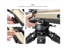LEOFOTO GS-1 NATO-DVTL Picatinny Rifle Mount | Arca Compatible QR Clamp - Shooting Warehouse Sport Optics