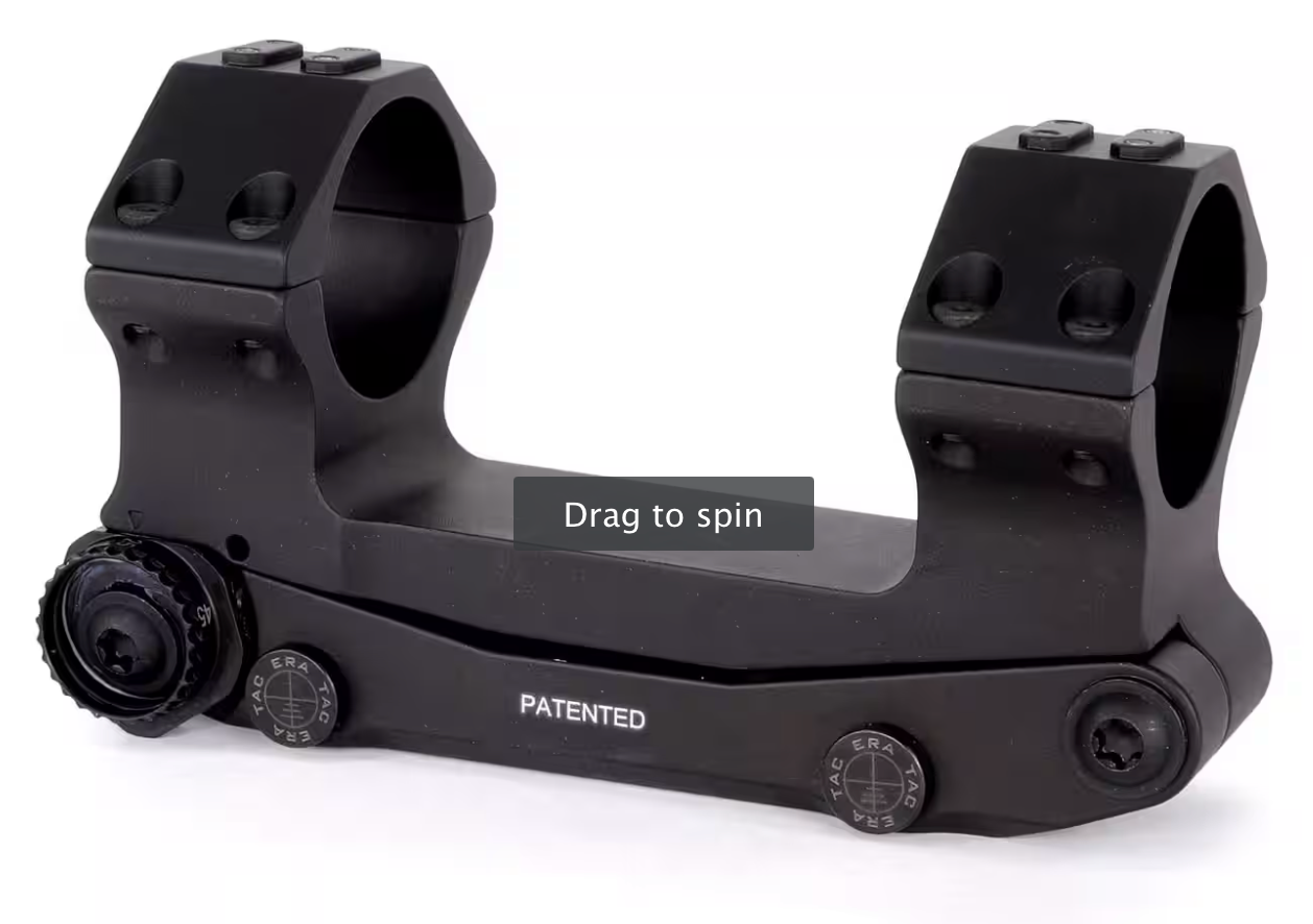 ERA-TAC ELR 36mm Adjustable Inclination Scope Mount (25-45 MRAD, with NUTS)