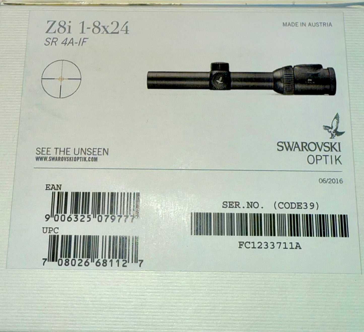 SWAROVSKI Z8i OPEN BOX Riflescopes - heavily discounted