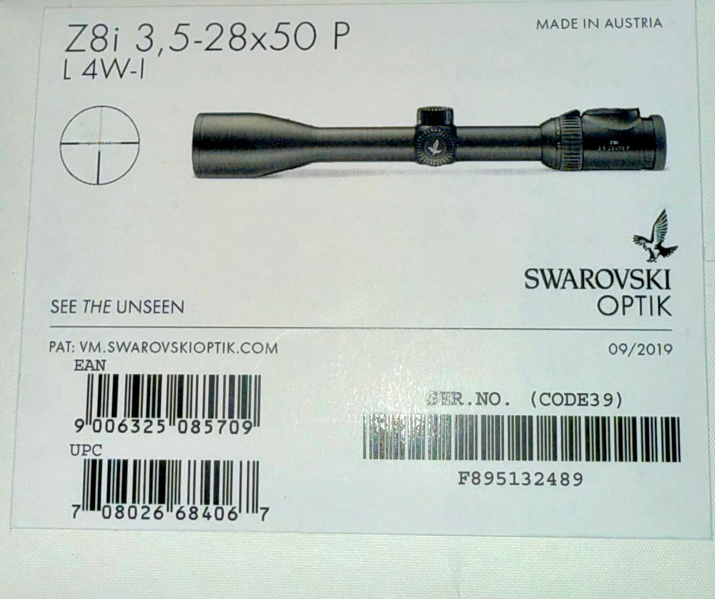SWAROVSKI Z8i OPEN BOX Riflescopes - heavily discounted