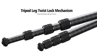 LEOFOTO SA-403CX RIFLE TRIPOD + MA-40X RAPID LOCK Ballhead (Arca & Picatinny Clamp) - Shooting Warehouse Sport Optics