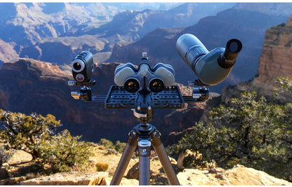 LEOFOTO FDM-05 Foldable TAC TABLE | Integrated Arca Rail and MBC-22 MINI BALL HEAD - Shooting Warehouse Sport Optics