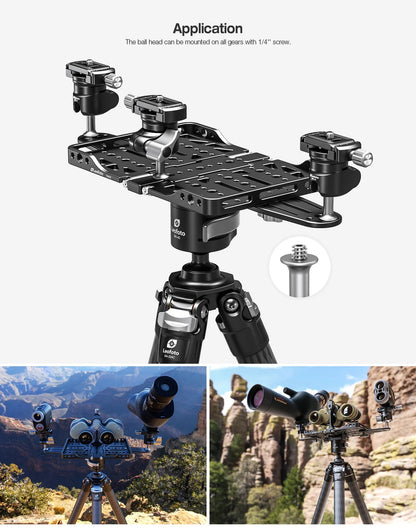 LEOFOTO MBC-22 Mini Ball Head | Arca Compatible - Shooting Warehouse Sport Optics