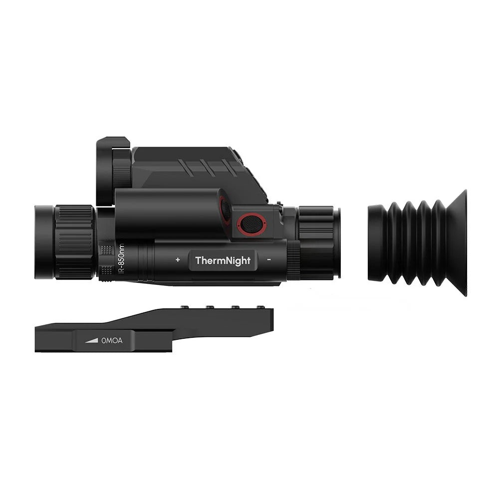DNT OPTICS TNC225R - THERMNIGHT Thermal & Night Vision Scope with Laser Rangefinder and Ballistic Calculator