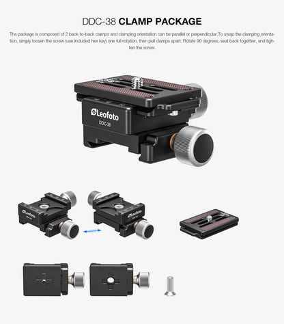 LEOFOTO FDM-04 Binocular/Rangefinder Rail Kit | Length: 450mm