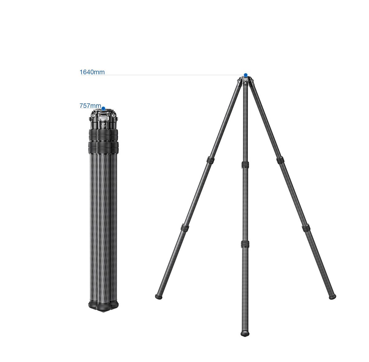LEOFOTO SO-363CP Inverted Outdoors Series Carbon Fiber Tripod with 75mm Bowl + MH-60LRC HEAD - IN STOCK - Shooting Warehouse Sport Optics