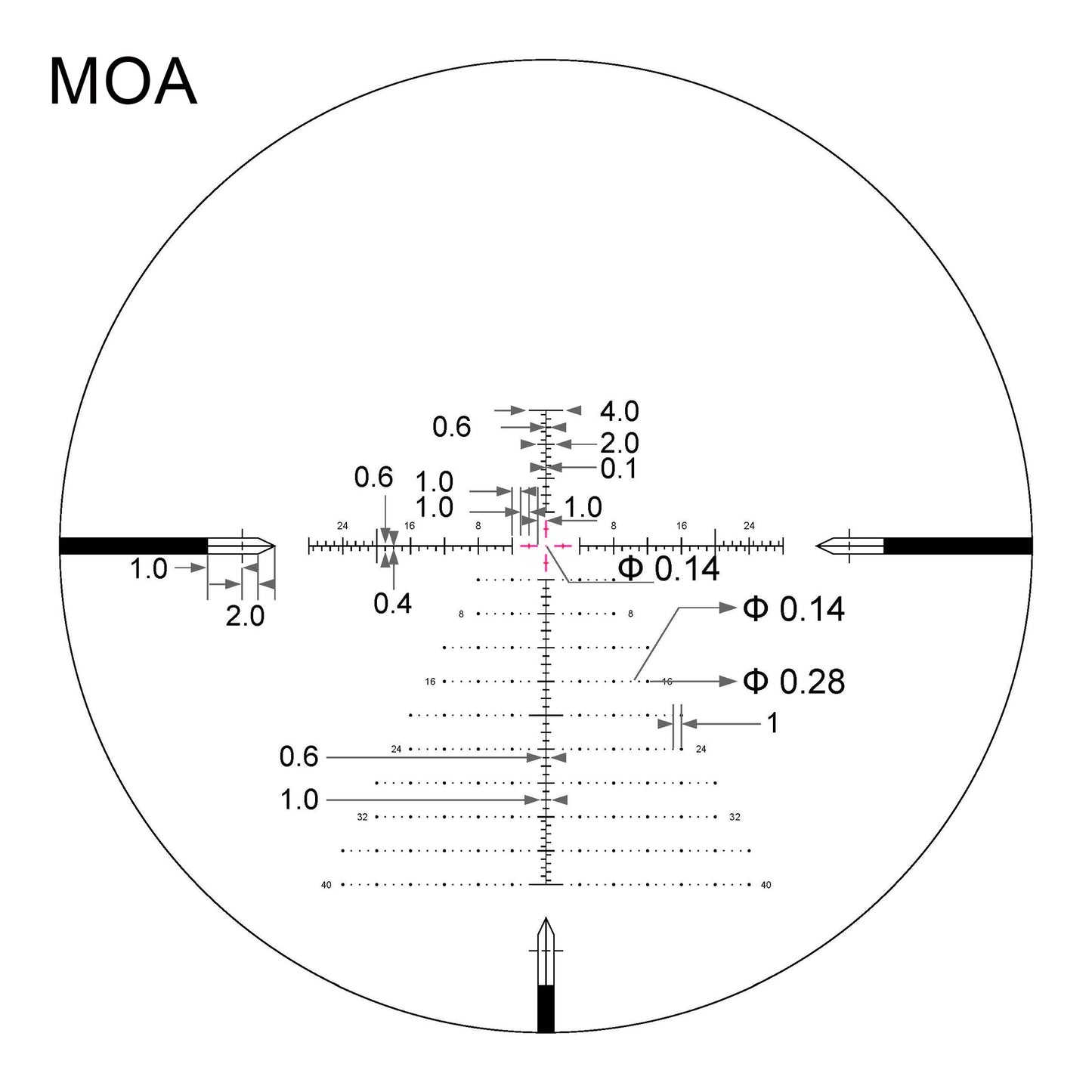ARKEN OPTICS SH4J 6-24x50 FFP VPR Illuminated Reticle - Shooting Warehouse