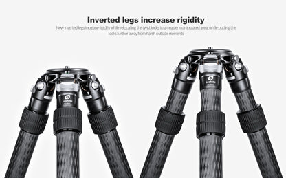 LEOFOTO SO-362CP Inverted Outdoors Series Carbon Fiber Tripod with 75mm Bowl + MH-50LRC HEAD - IN STOCK - Shooting Warehouse Sport Optics