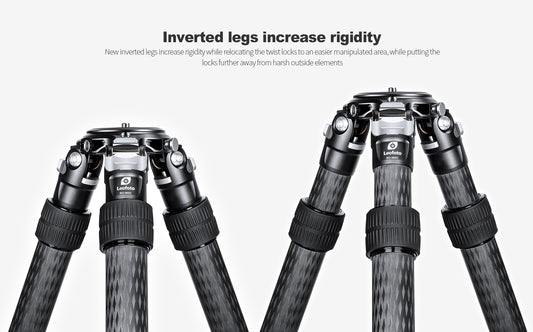 LEOFOTO SO-362CP Inverted Outdoors Series Carbon Fiber Tripod with 75mm Bowl + MH-50LRC HEAD - IN STOCK - Shooting Warehouse Sport Optics