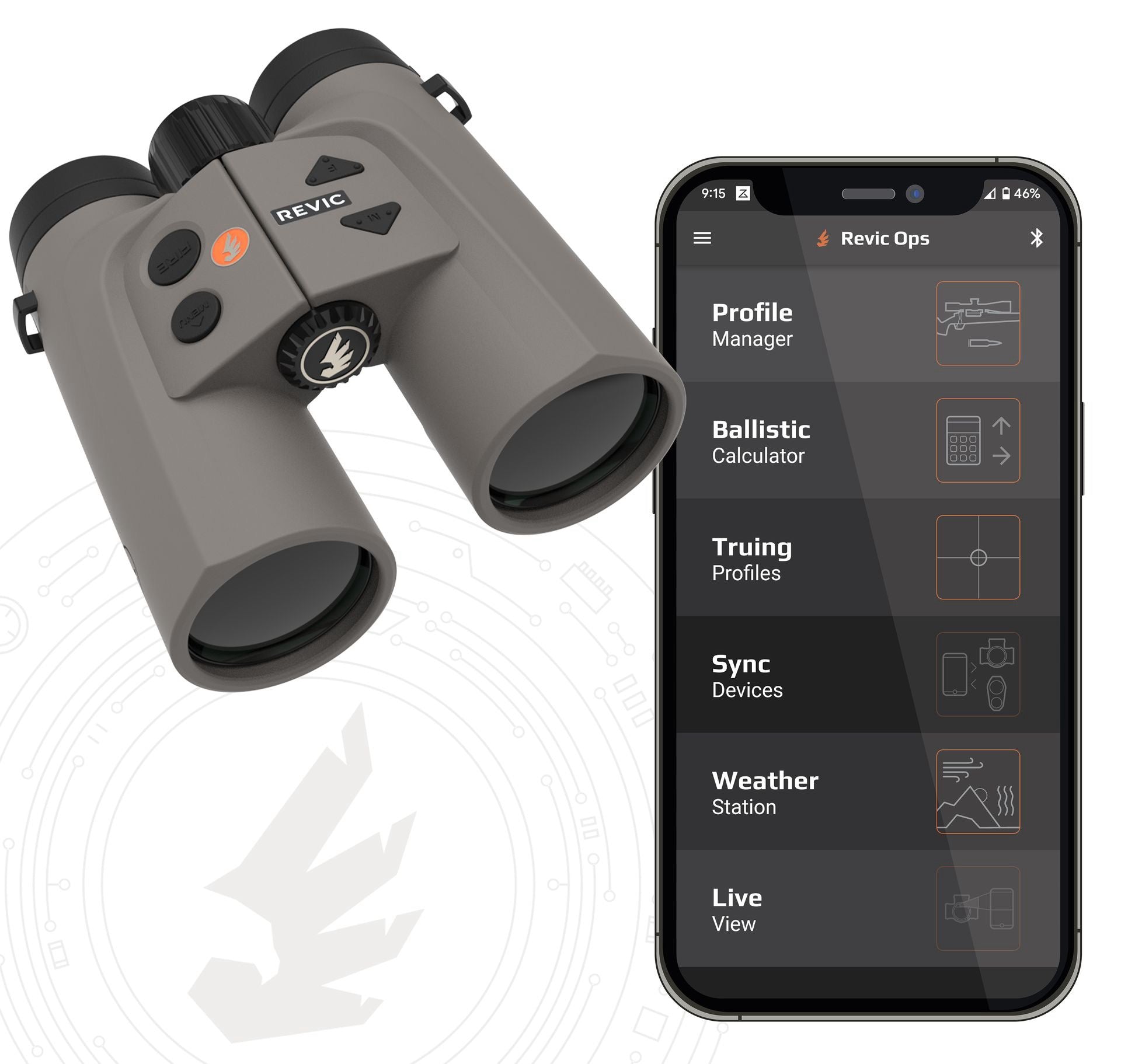 REVIC Optics ACURA BR10 BINOCULAR LASER RANGEFINDER - NEW for 2025!! - Shooting Warehouse Sport Optics