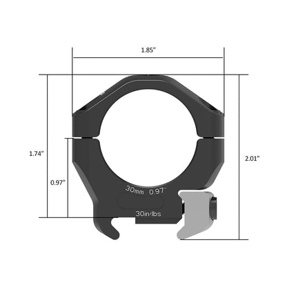 ARKEN OPTICS HALO SCOPE RINGS - Shooting Warehouse Sport Optics