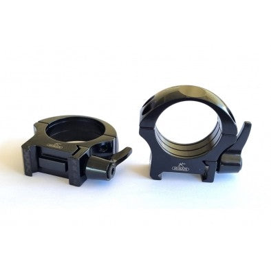RUSAN-MIKRON 30MM WEAVER RINGS - STEEL