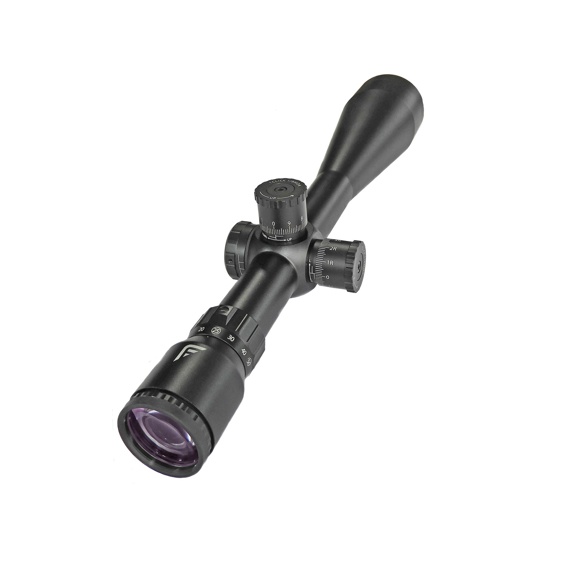 Falcon Optics X50 10-50x60 SFP Riflescope with MOA Reticle, and 1/8 MOA Click Adjustments - Shooting Warehouse Sport Optics